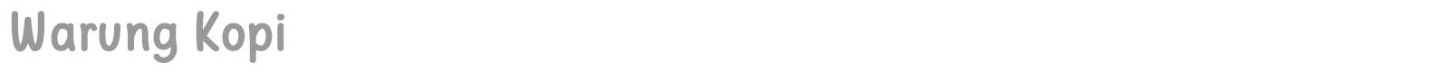 Warung Kopi font preview